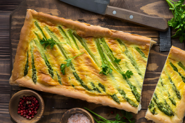 Tarte aux asperges